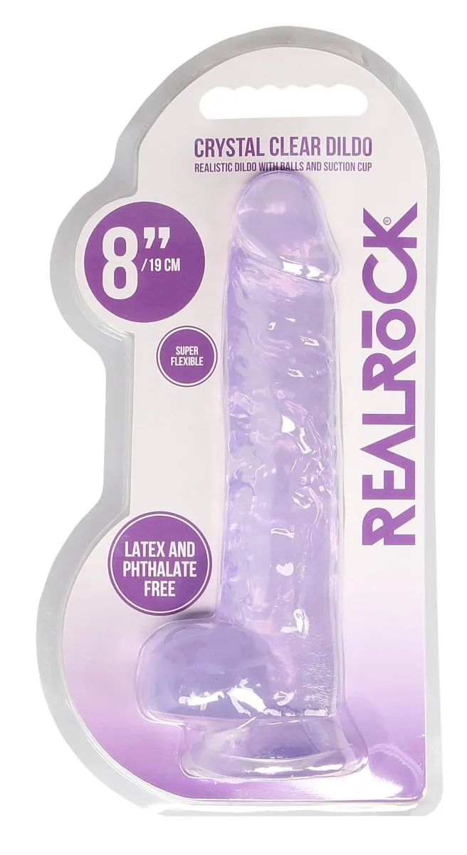 8 Inch Realistic Dildo With Balls